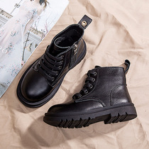 Next alice girls Martin boots Fall Winter 2020 new British style boys fashion versatile plus velvet boots tide