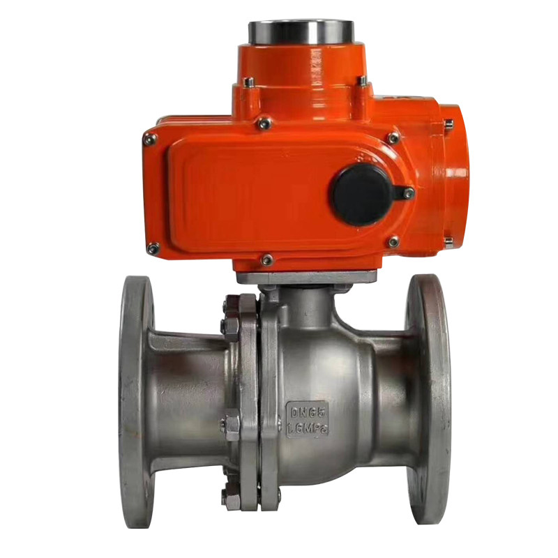Flange stainless steel electric ball valve Q941F-16P 25P cast steel explosion-proof gas liquefied gas electric valve