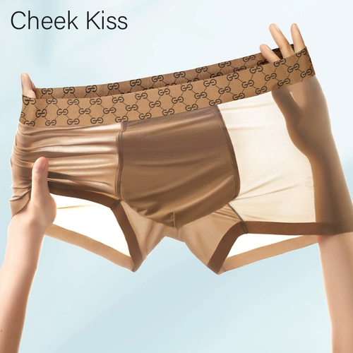 Шелковые летние трусы, тонкие дышащие антибактериальные штаны