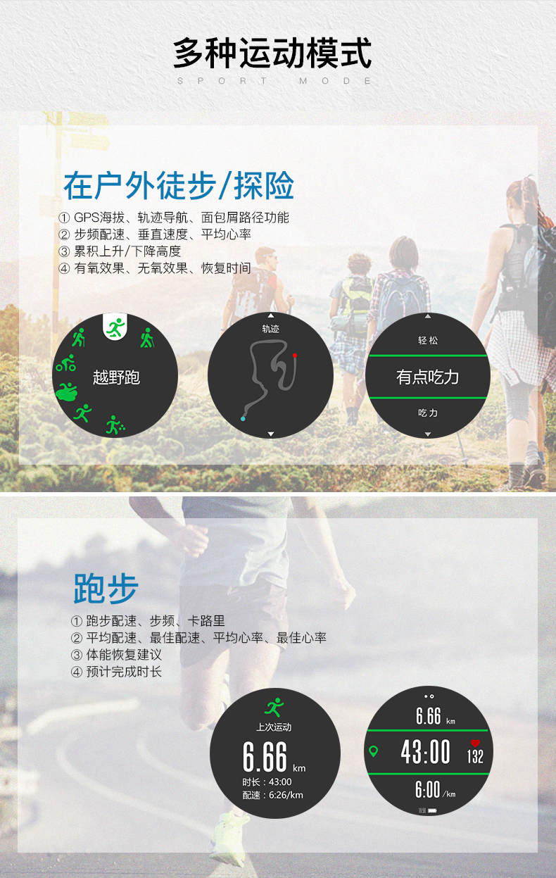 [Tự vận hành] Bluetooth thông minh thể thao nam pedometer theo dõi nhịp tim thời tiết chức năng ngoài trời đồng hồ phiên bản giới hạn - Giao tiếp / Điều hướng / Đồng hồ ngoài trời đồng hồ fc