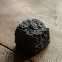 Household antique ceramic small incense burner indoor Zen creative incense burner ornaments pantry sandalwood stove tea ceremony accessories