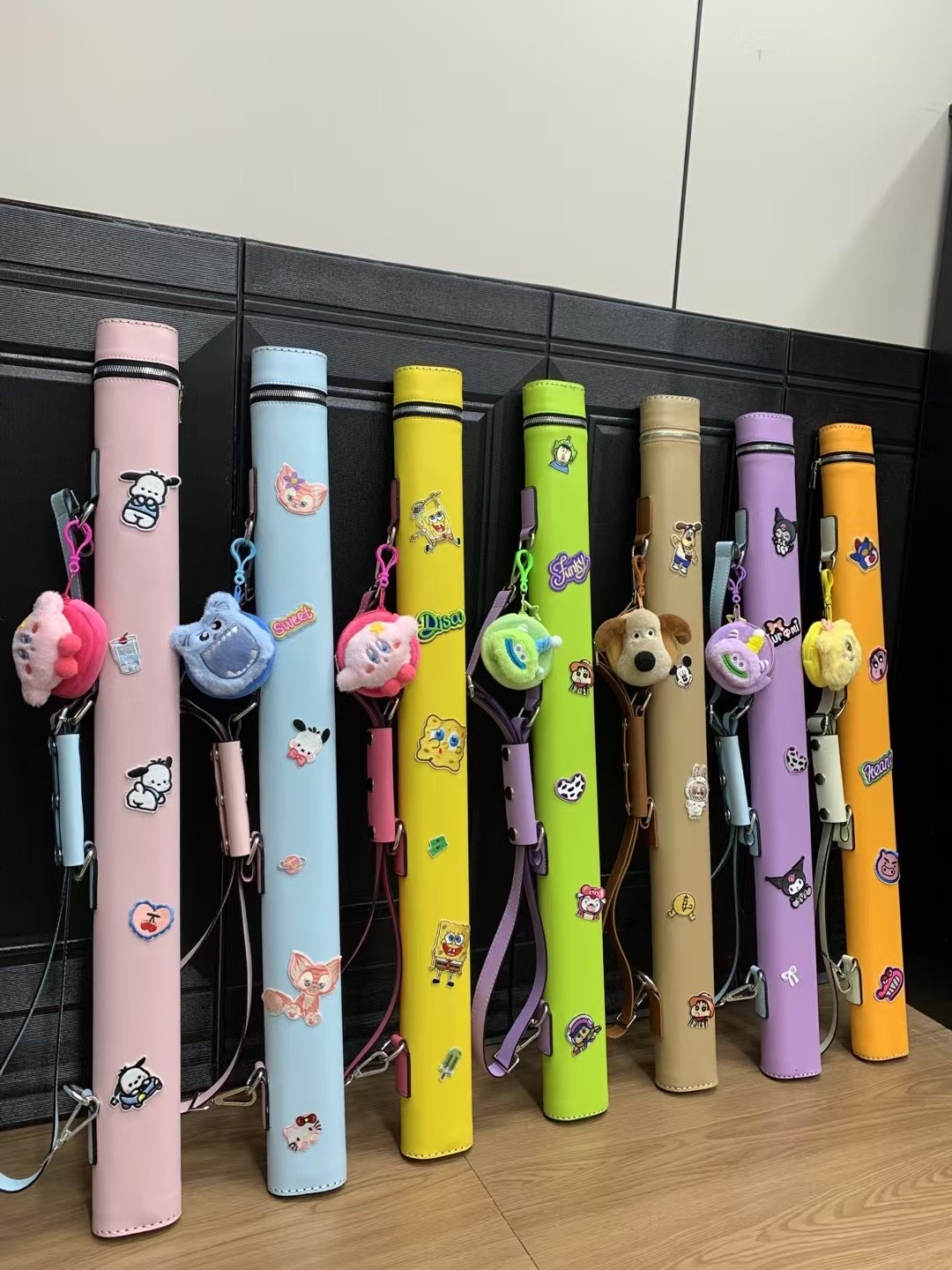 ドーパミン プールキューバッグ 高価でかわいいプールキューバレル プールキューボックス チューブ ブラック 8クラブバッグ プールキューバッグ