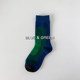 ສີຟ້າ ແລະສີຂຽວ gradient mid-calf Korean ins trend ladies couple mid-calf socks spring, summer and autumn socks cotton Personalized cotton casual