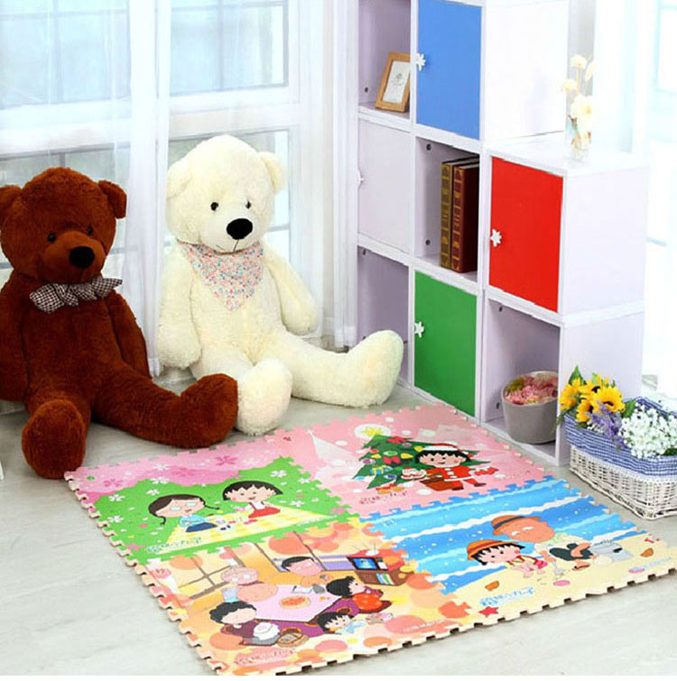 Matilda Thảm phim hoạt hình hellokitty mèo / A Dream bé bò mat câu đố 60 * 60 - Thảm sàn thảm xốp lót sàn 100x100