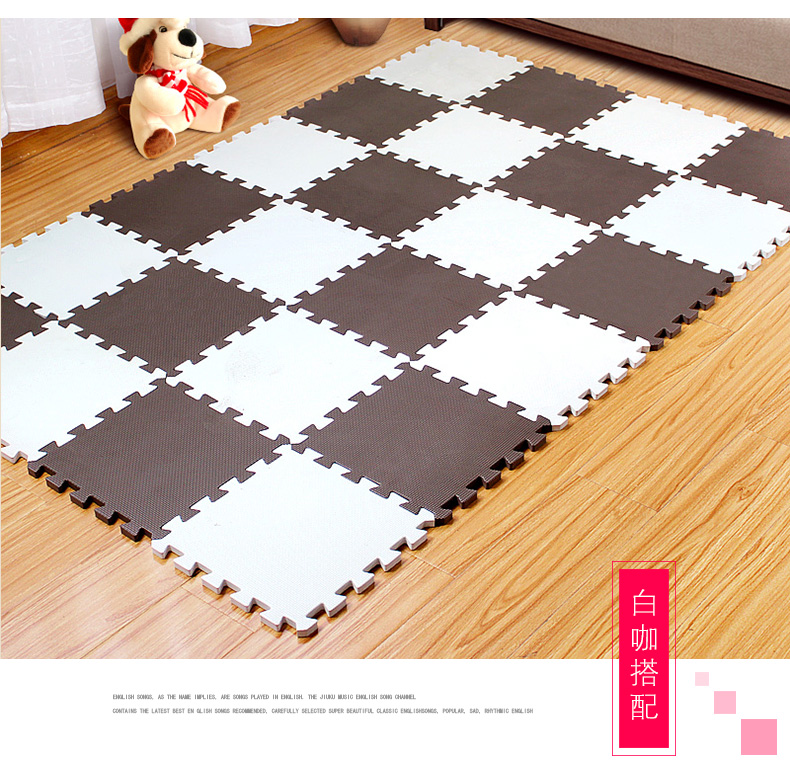 màu Matilda thảm bọt xanh 30 * 1.2cm bé bò mat khâu - Thảm sàn xốp lót sàn