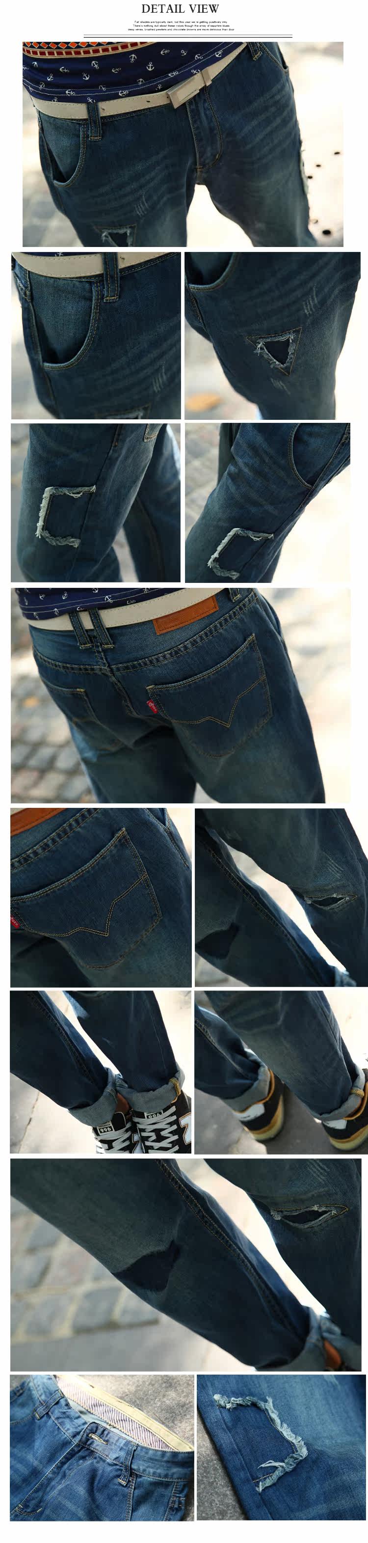 Jeans pour adolescent Sarouel en coton pour printemps - Ref 1464202 Image 10