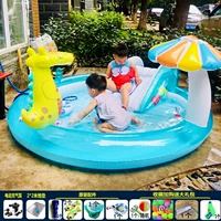 Бассейн крокодила+электрический насос+подарочный пакет+коврик для пола