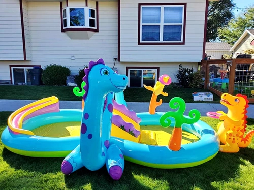 Универсальная надувная морская радужная горка для игр в воде, бассейн с шариками