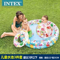 Фруктовый бассейн с 3 частями + ног насос + 5 шариков сгущенным плоским дном