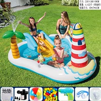 Sky Blue Lighthouse Pool/Pump/Pad/Gift