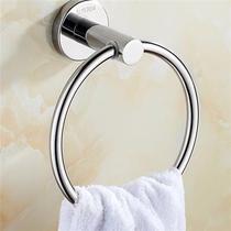 Towel hanging ring bathroom rack hook installation rag rack easy to use hand wiping circle light luxury villa decoration wall hanging