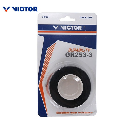Victor Victory Badminton Racket Rackel Clue Absorption с 3 кусками Weikdor Non -Slip Sweat -Absorbing Gralled Gel GR262