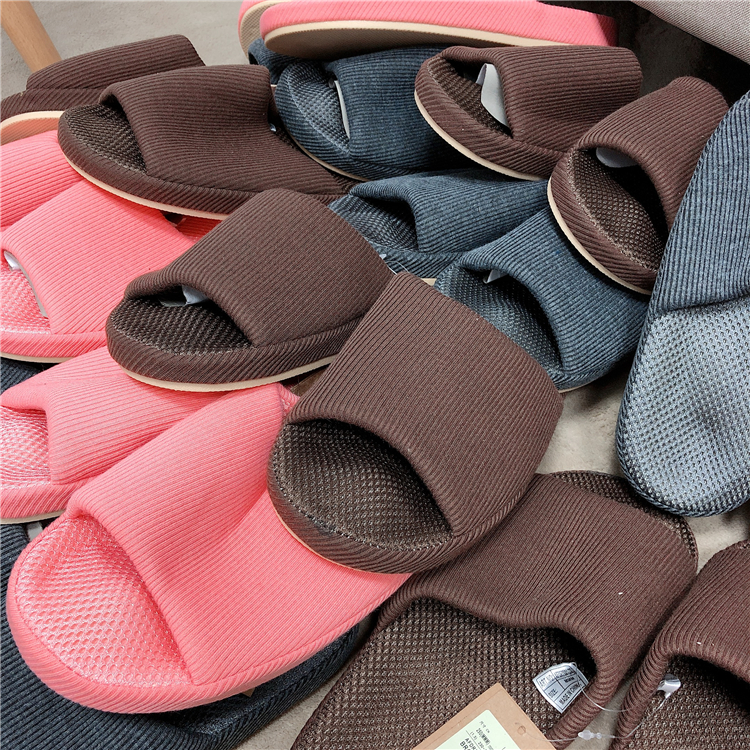 (Flush without backchanging) Home Indoor floor slippers Thickened Non-slip Slippers 4 season to wear