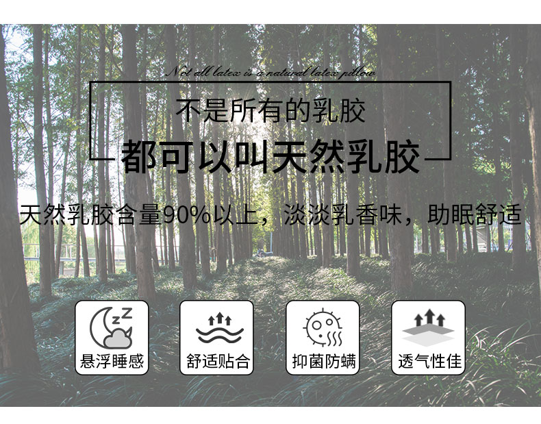 乐扣乐扣 90%天然乳胶枕 柔弹支撑颈椎 图1