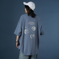 Ancient short-sleeved T-shirt women 2021 New Tide summer Korean version of loose Port wind Net red ins Super fire half sleeve shirt