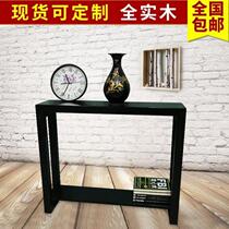 Simple modern Chinese solid wood entrance table case table bar table Dining side table Entrance table bar case Partition table