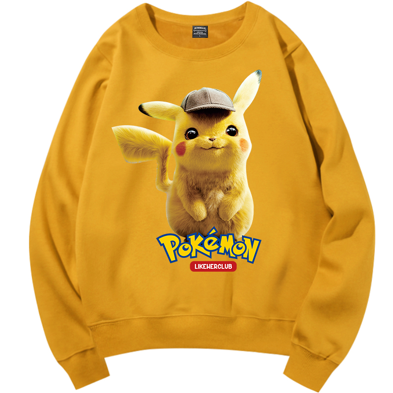 Pikachu bảo vệ khớp phụ nữ quần áo 2020 mới mùa đông váy triều lỏng mã lớn bông bf vài gió đeo chiếc nhẫn tóc mỏng