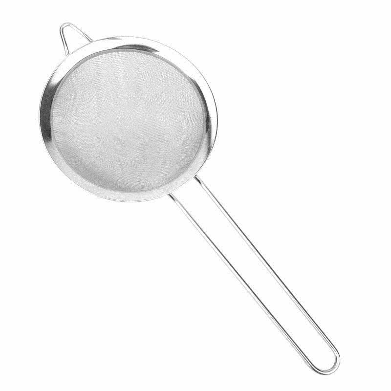 Ultra-fine baking tool flour sieve 30 mesh stainless steel mesh sieve flour sieve hand-held flour filter household