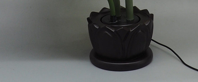 товар из китая 家用自动开花仿真莲花灯荷花供佛灯佛堂家居装饰工艺品客厅装饰灯 No brand