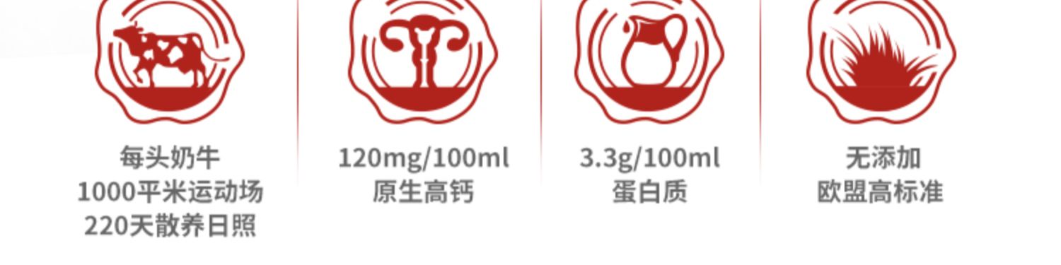 兰雀进口唯鲜高钙全脂奶200ml*12盒