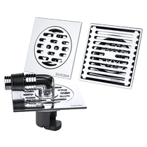 Tolman bathroom floor drain stainless steel washing machine sewer anti-odor sewer pipe anti-hair insect blockage