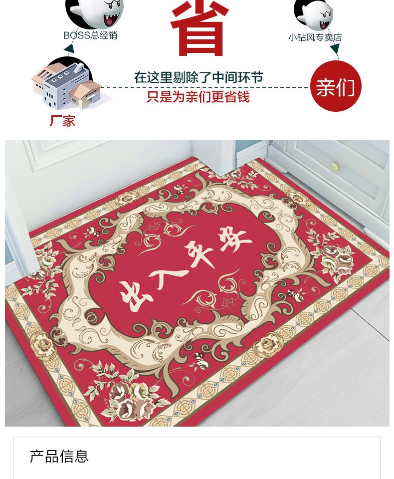 Thảm cửa thảm Thảm cửa thấm - Thảm thảm trải giường thay đệm