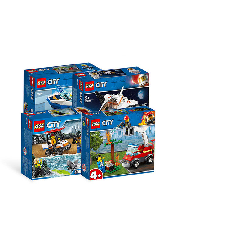 Lego city city special police fire truck plane mountain special fireman racing entry-level set