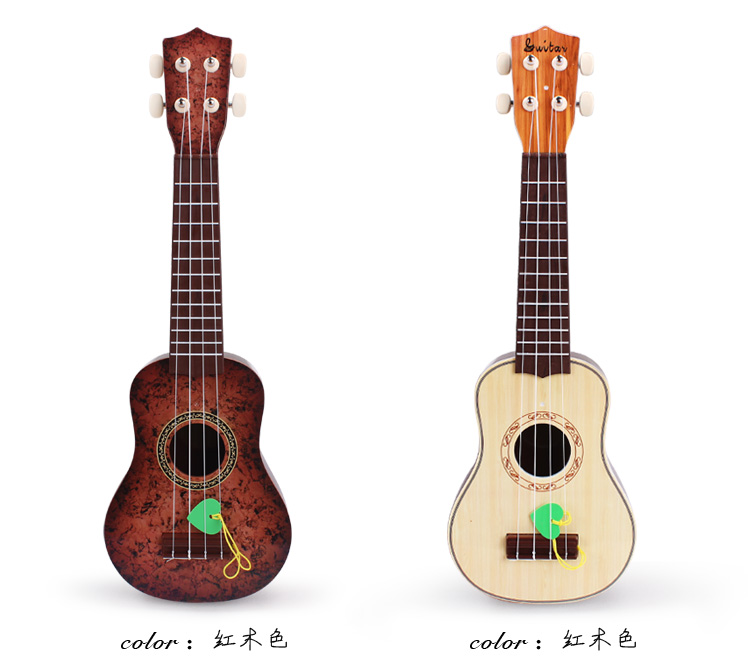 Trẻ em của đồ chơi đàn guitar có thể chơi mô phỏng mini ukulele cụ đàn piano đàn ông và phụ nữ bé âm nhạc guitar nhỏ nó