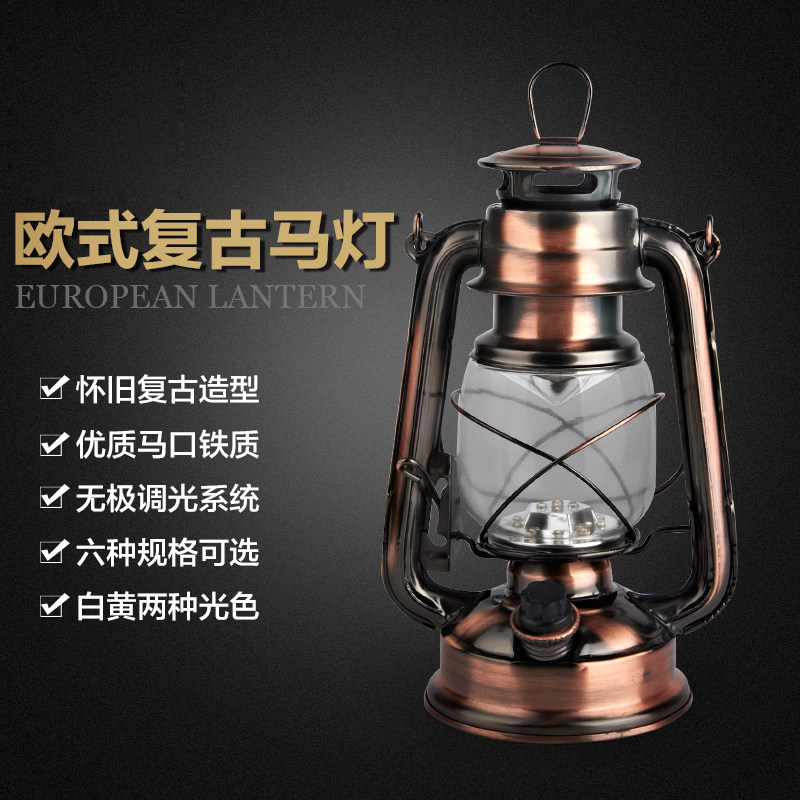 Retro coal oil lamp charging light rechargeable tea house swing piece bar table environmental protection simple bedroom retro wind wall lamp