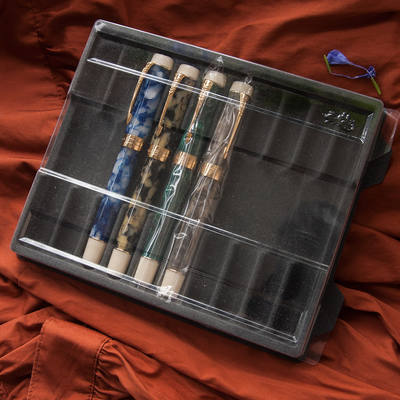 Uncle Fat Pen Storage box with plastic transparent lid, 10-piece set, 5-piece set, suitable for Jinhao Century 100