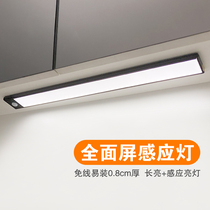 Cabinet induction lamp Household aisle strip wireless self-adhesive light control Under the bed Shoe cabinet Wine cabinet charging smart wardrobe light