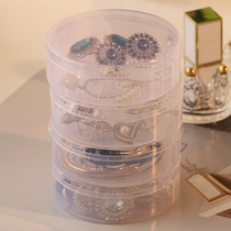 Transparent multi-layer jewelry box storage box hairclip Ring Jewelry earrings nail display shelf hand necklace Powder Box Portable