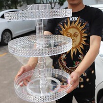 Rotatable cosmetics storage box multi-layer desktop corner acrylic dressing table lipstick skin care Shelf Large