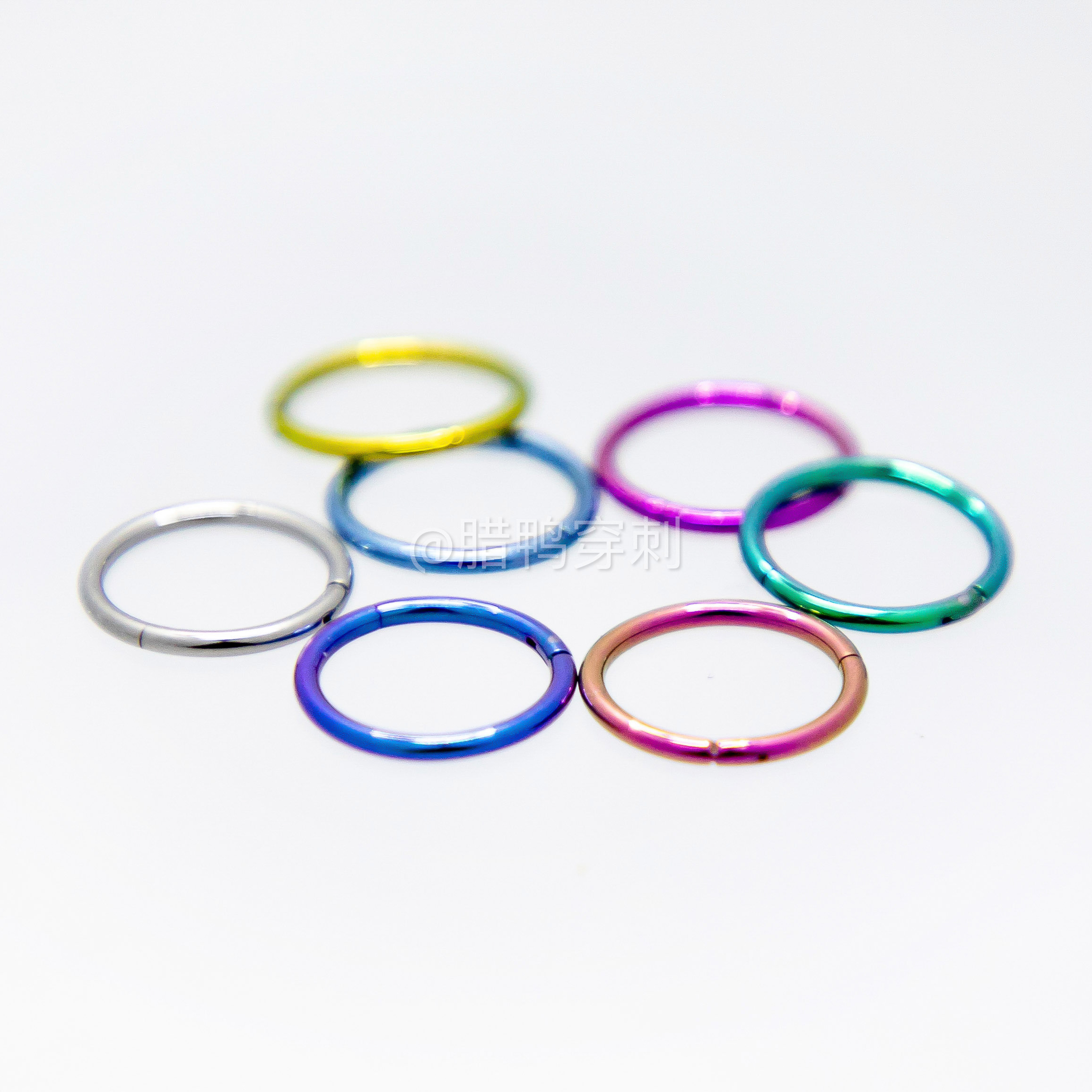 Duck piercing 14G16G18G US imported titanium alloy lip ring seamless buckle ring nose ring earring nose septum
