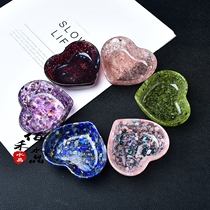Natural Crystal Gravel Loving Bowl Swing Piece Bracelet Jewellery Containing Box Home Living Room Creative Furnishing Decoration