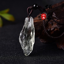 Natural Green Crystal Raw Stone Pendant Item Pendant Lovers Ornament Holiday Gift Green Crystal Sceptre Energy Ore