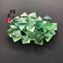 100 Wo Crystal Crushed Stone Natural Octafacial Body Fluorite Original Stone Pendulum Piece Small Grain Ore Specimen Energy Stone Bare Stone
