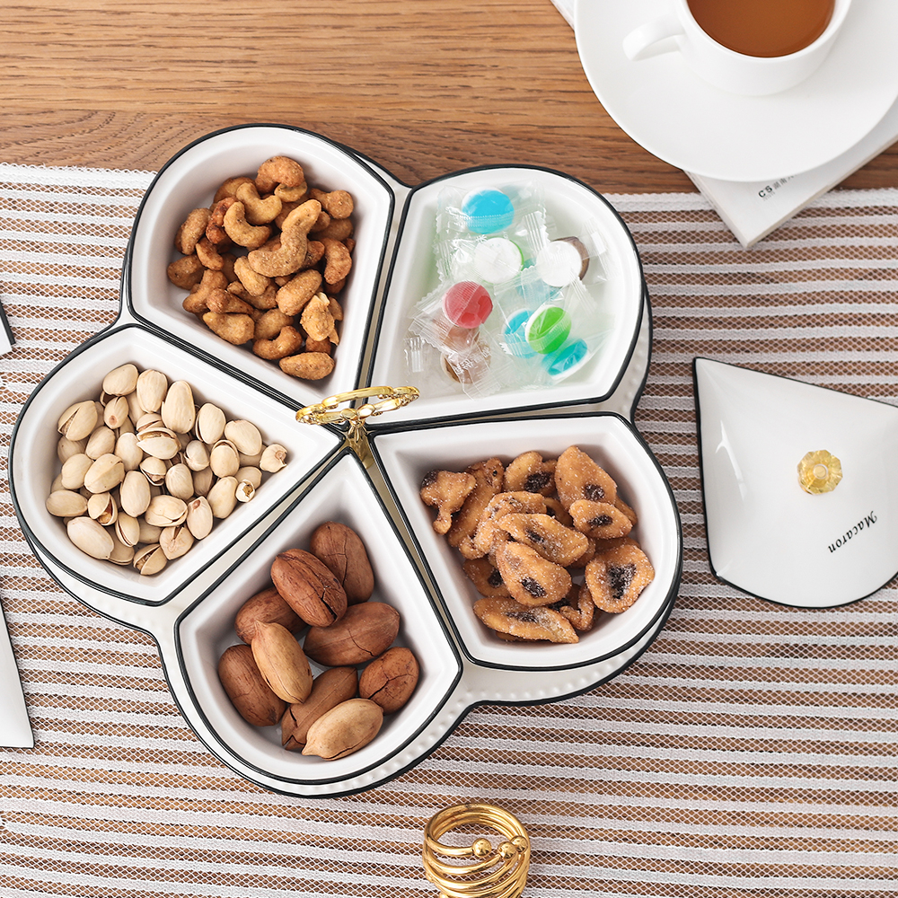 Fu kang, French classic ceramic series banquet tableware crisper bowl spoon, bowl chopsticks tube seasoning jar of suit