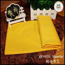 Pure Cotton Yellow Cloth Buddha Church Yellow Cloth Temple For Cloth Table Cloth Folk Yellow Cotton Fabric Full Cotton Fabric Ancestral Hall Decoration Cushion Cloth