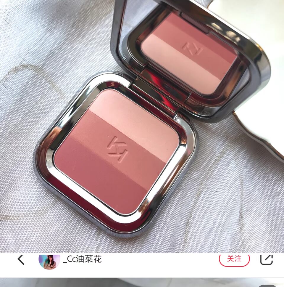 Kiko2018 Ngày Valentine tình yêu má hồng Giáng sinh phiên bản giới hạn Blush 3 màu má hồng Ngày lễ tình yêu - Blush / Cochineal phấn má colourpop