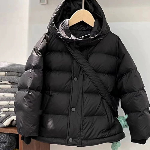 Пуховик с капюшоном, утепленная детская куртка для мальчиков, детская одежда