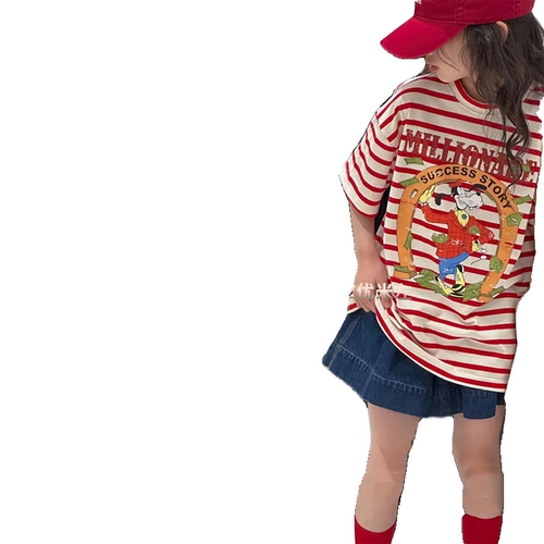 Мультяшная футболка, детская летняя одежда для мальчиков, детская одежда, короткий рукав