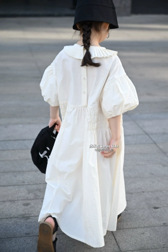 Длинная юбка, весенняя летняя одежда, детская одежда, французский стиль, яркий броский стиль