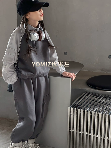 Спортивный костюм, детский осенний комплект, детская одежда, коллекция 2023, в западном стиле