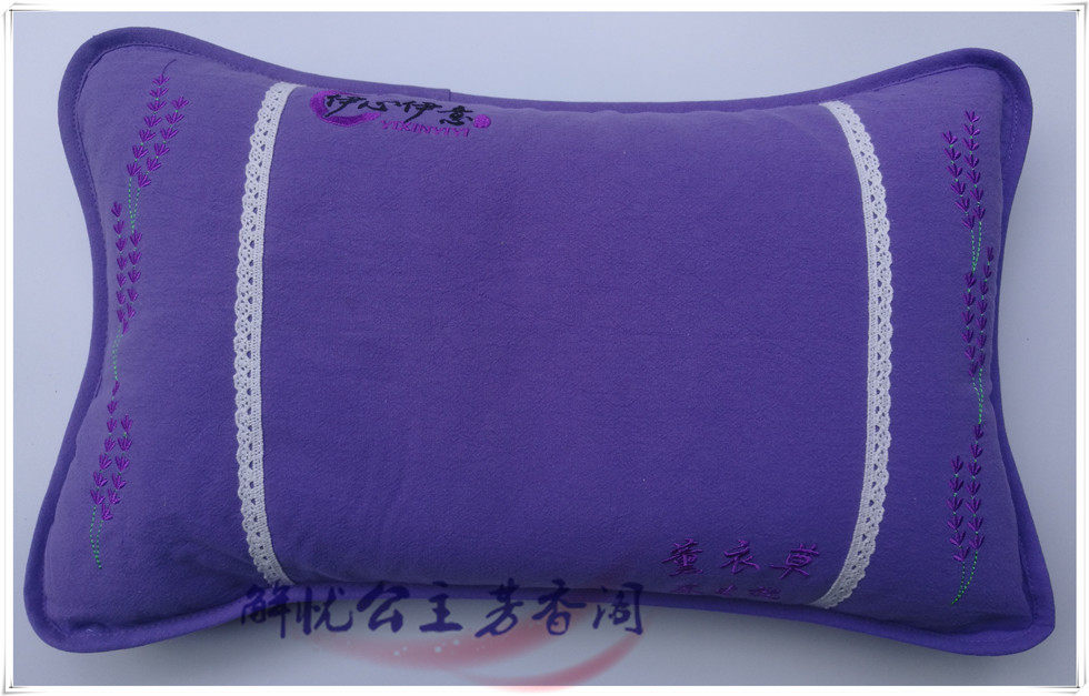 Xinjiang lavender pillow dry flower buckwheat pillow soothes the nerves and helps sleep ice silk mat dual-use adult single