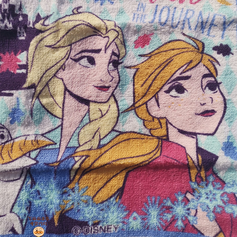 Japan Ice and Snow Princess Children Towel Baby Pure Cotton Admission Face Towel Wash face small square towels with containing box