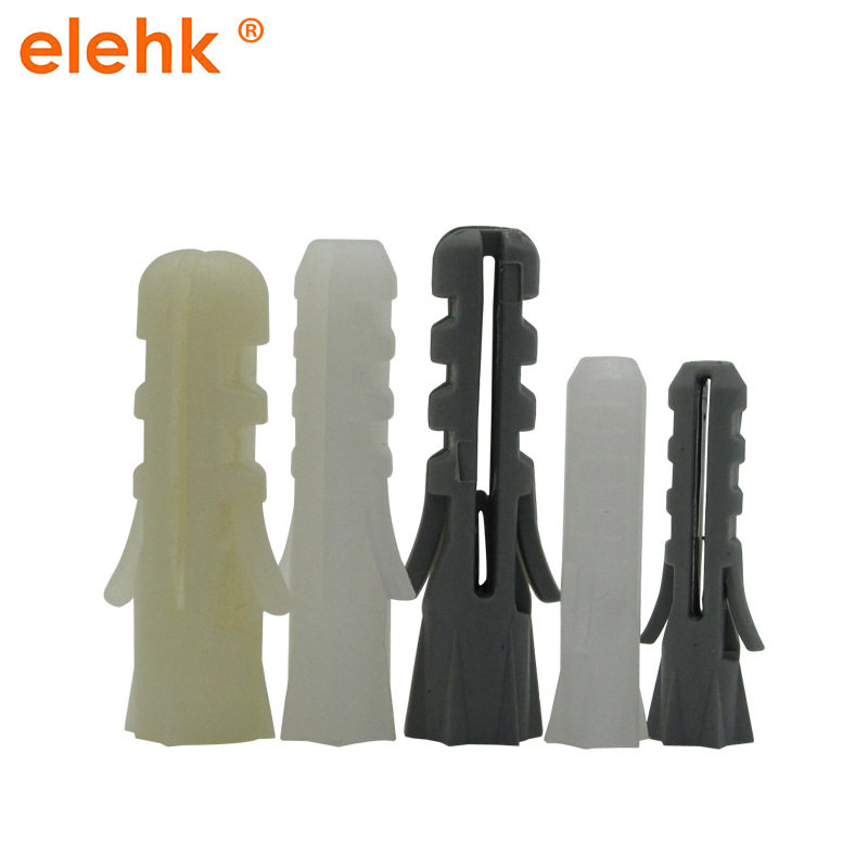 Plastic fluffy pipe expansion screw environmentally-friendly PE fish-shaped fluffy rubber plug puffy screw wall puffy bloated tube 6mm8mm
