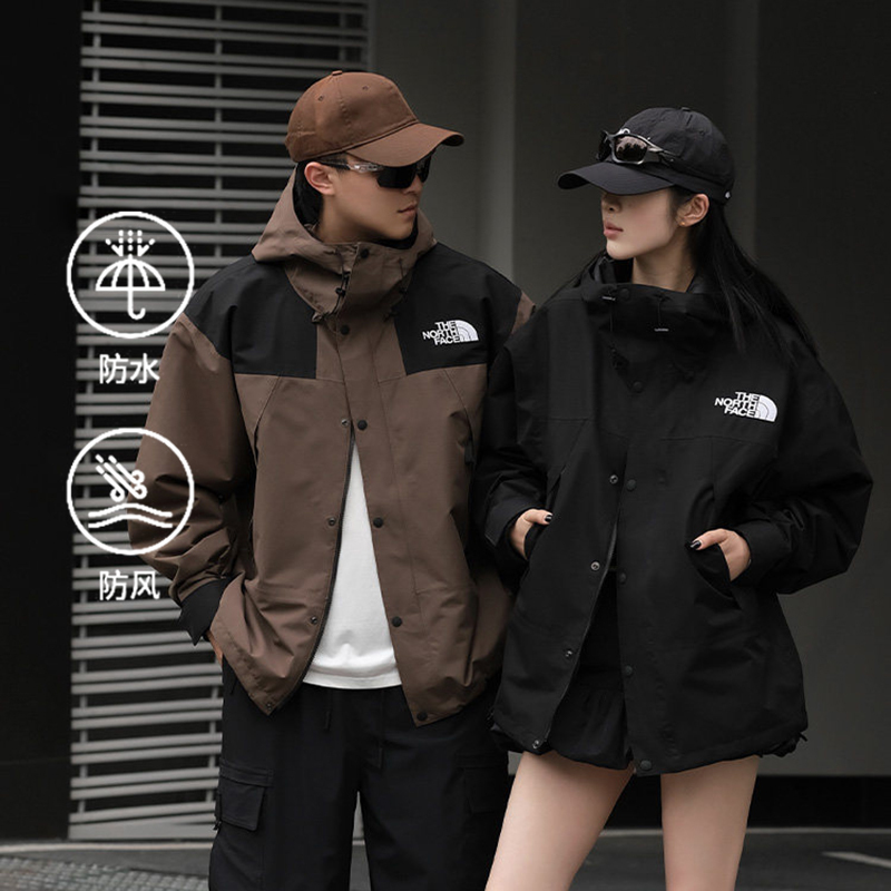 The North Face Icon Jacket for Men, Waterproof and Windproof, Trendy Brand, Can Be Attached with Inner Liner, 26 New Model 88Xf The North Face Icon Jacket for Men, Waterproof and Windproof, Trendy Brand, Can Be Attached with Inner Liner, 26 New Model 88Xf