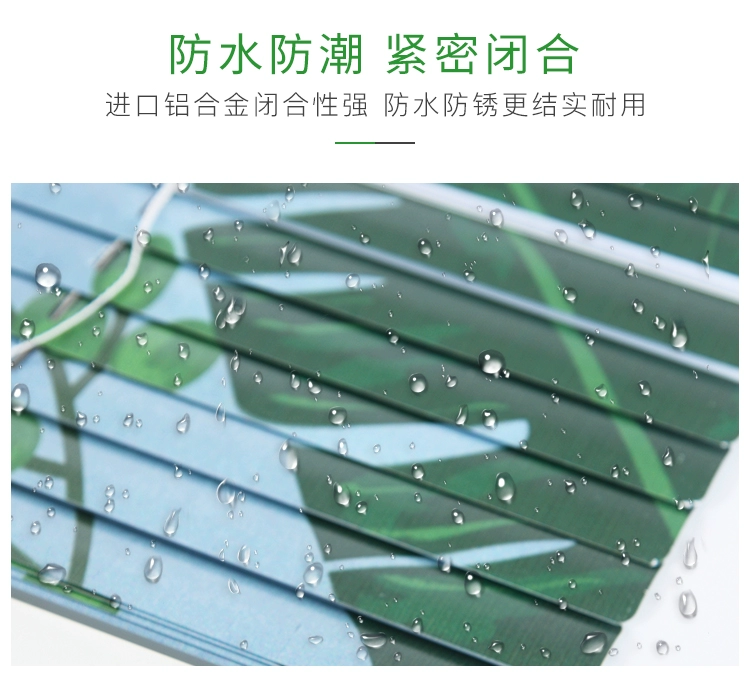 Rèm venetian Phòng ngủ nhà bếp Bắc Âu chống dầu nâng không thấm nước nhà vệ sinh văn phòng cú đấm in ấn rèm cuốn - Phụ kiện rèm cửa