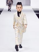 Chàng trai phù hợp cho trẻ em bé tuxedo váy 2019 mới Flower boys nhỏ Swallowtail Suit Suit Catwalk Wave.